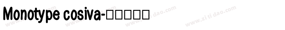 Monotype cosiva字体转换